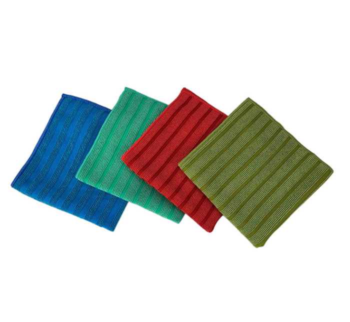 Warp Knitting Striped Scrub Cloth