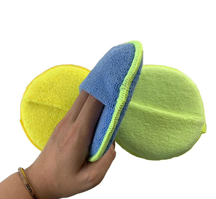 Sewn Round Microfiber Applicator