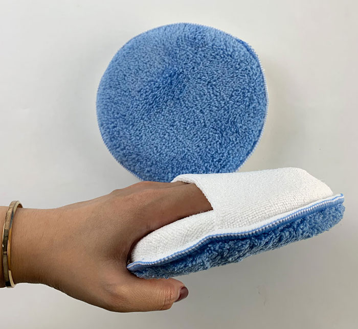 Sewn Round Microfiber Applicator