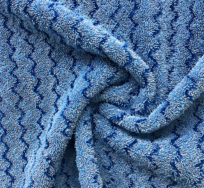 Blue Zigzag Mop Fabric