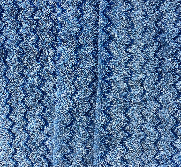 Blue Zigzag Mop Fabric
