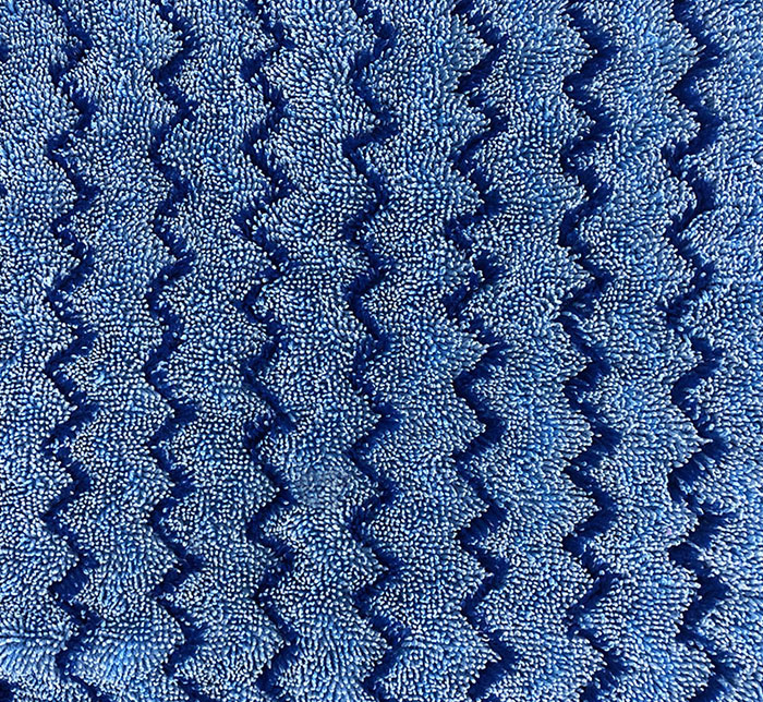 Blue Zigzag Mop Fabric